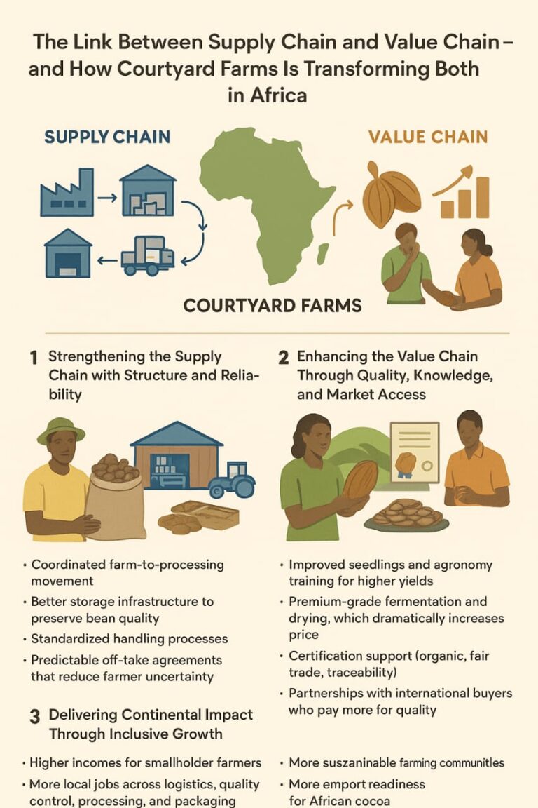 The Link Between Supply Chain and Value Chain — and How Courtyard Farms Is Transforming Both in Africa